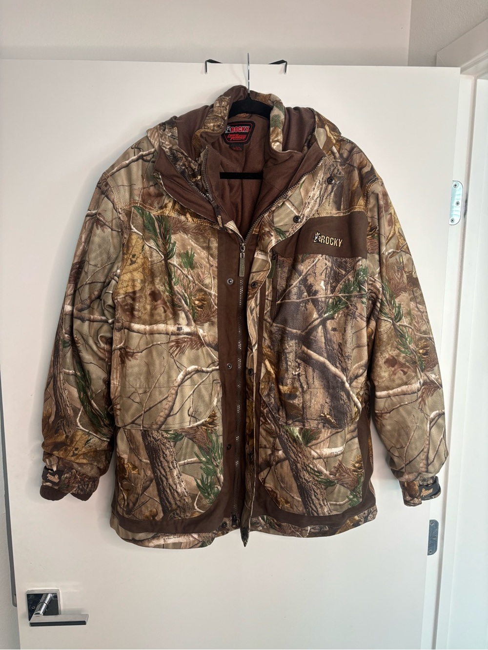 Rocky Men’s Camo Insulated Hunting Puffer Jacket - Brown/Green